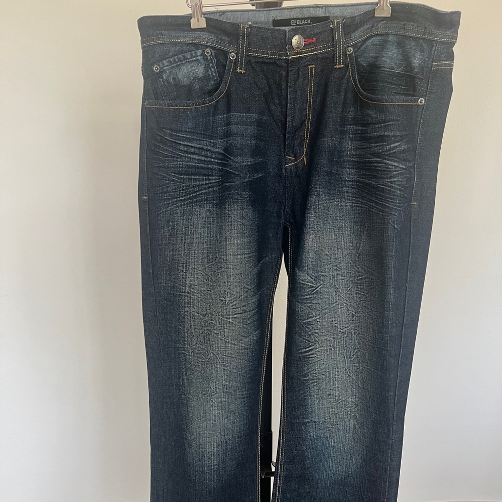 Black Wide Leg Boot Cut Men’s Jeans